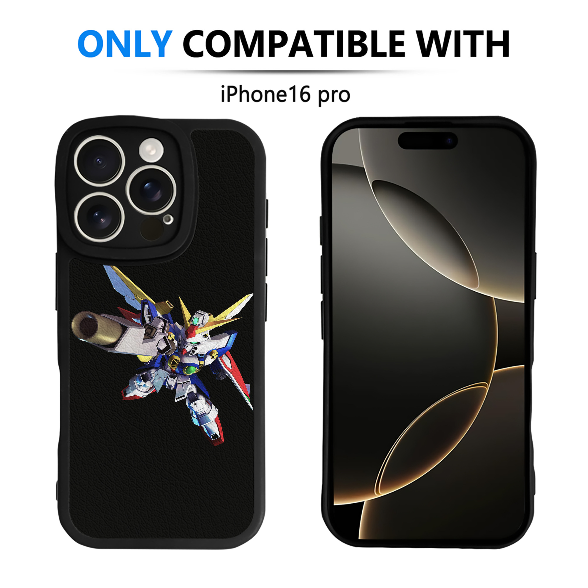 （画像用） 機動戦士ガンダム Mobile Suit Gundam 【iPhone 16シリーズ対応】シリコンスマホケース（レザー調） 材質：シリコン